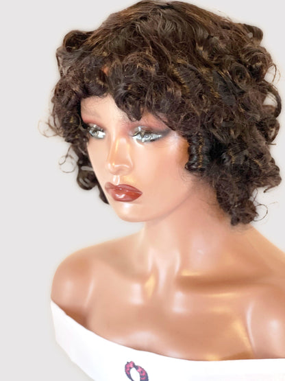 Perruque Lace wigs DANA LS 14 POUCES 200% Density. Human Hair. - ELIYASCORNER