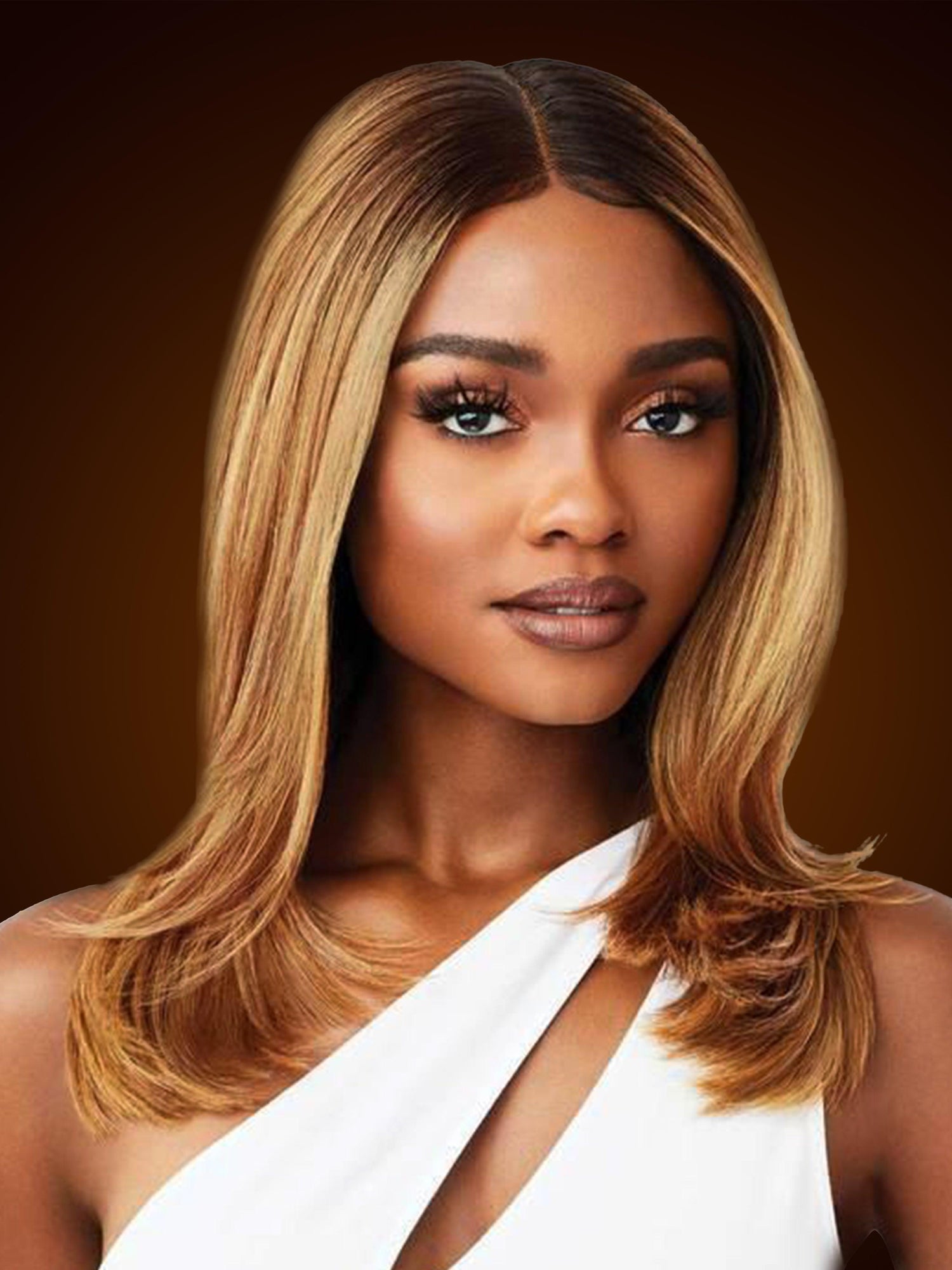 Perruque Lace wigs LIYA P4/27 STRAIGHT 16 pouces 200% Density. Human Hair. - ELIYASCORNER