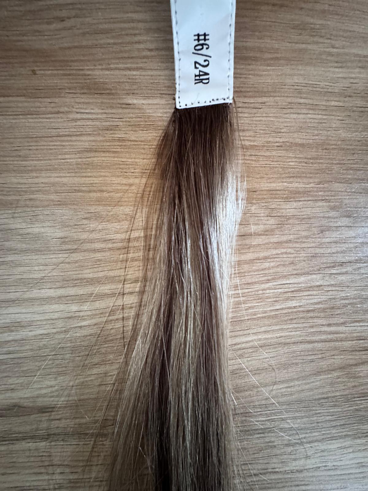 Perruque Médicale Human hair longue raide avec frange Pénélope 22 pouces. PREMIUM QUALITY.