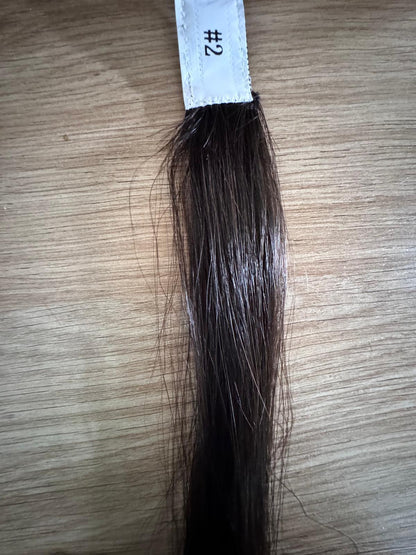 Perruque Médicale Human hair longue raide avec frange Pénélope 22 pouces. PREMIUM QUALITY.